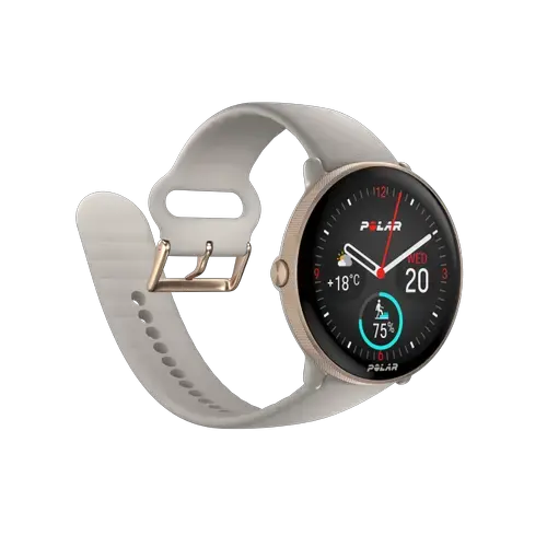 Ceas activity tracker Polar Ignite 3, Ecran AMOLED 1.28inch, GPS, Bluetooth, WR30, Ritm Cardiac, Monitorizare somn (Grej)