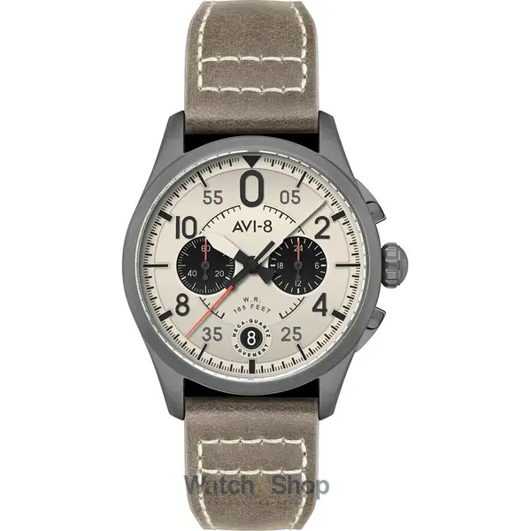 Ceas AVI-8 AVI-8 AV-4089-06 Mens Watch Spitfire Lock Chronograph 42mm 5ATM