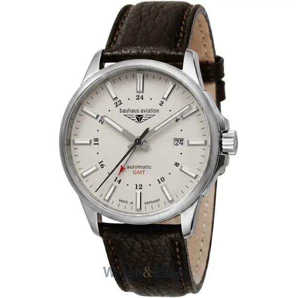 Ceas Bauhaus Bauhaus 2868-5 Mens Watch Aviation GMT Automatic Titanium 42mm 10ATM