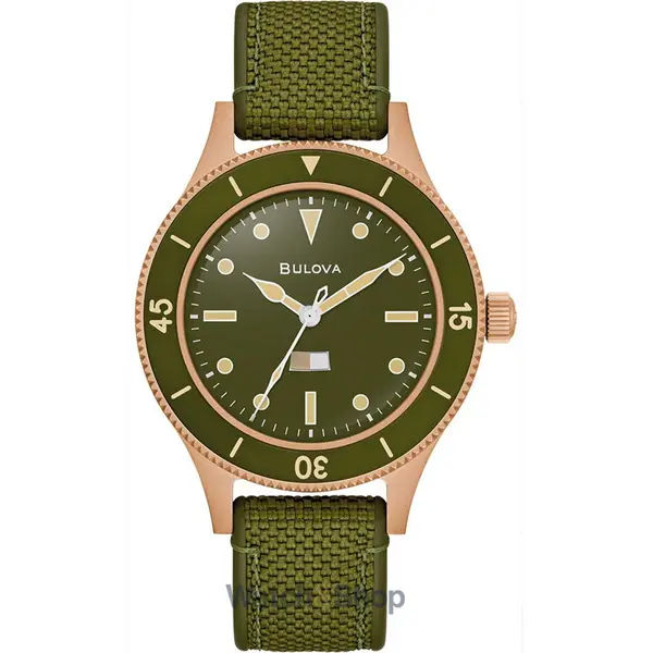 Ceas Bulova Bulova 98A324 Mens Watch MIL-SHIPS Bronze 150th Anniversary Automatic 41mm 20ATM