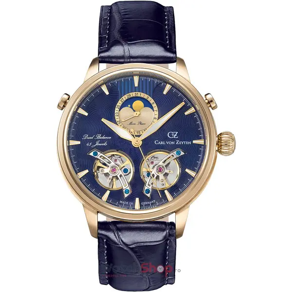 Ceas Carl von Zeyten Durbach CVZ0060GBLS Moonphase Automatic