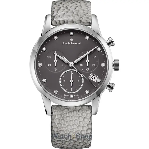 Ceas Claude Bernard Claude Bernard 10231-3-TAPN1 Ladies Watch Classic Chronograph 35mm 5ATM