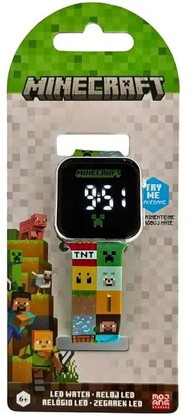 Ceas cu LED pentru copii Kids Eurosawn - Minecraft Spades