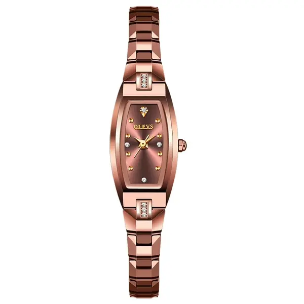 Ceas de dama Olevs CS1955, otel inoxidabil, rose gold, cadran rose gold