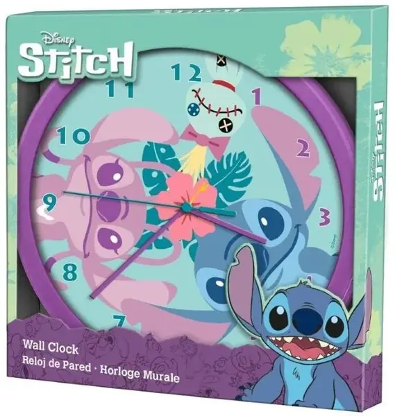 Ceas de perete Undercover - Stitch și Angel