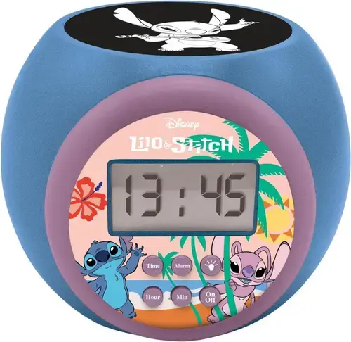Ceas desteptator cu proiector, STITCH