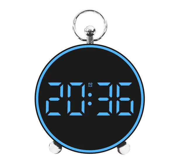 Ceas desteptator digital LED 4,4" cu afisaj color, comanda vocala si alarme personalizabile - trezeste ecranul prin bataie din palme