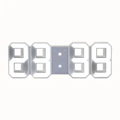 Ceas digital de perete Clip Sonic RV149, 3 nivele de intensitate, Alarma
