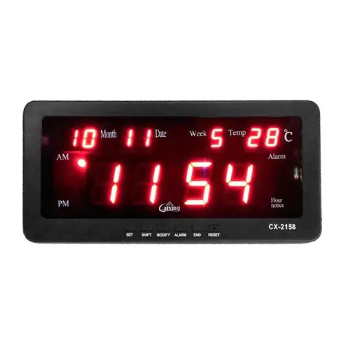 Ceas digital LED CX-2158 cu functie de alarma data temperatura