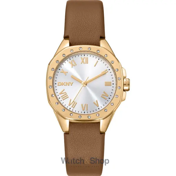 Ceas DKNY DKNY DK1L013L0025 Ladies Watch Brooklyn Mini Light Brown 30mm 5ATM