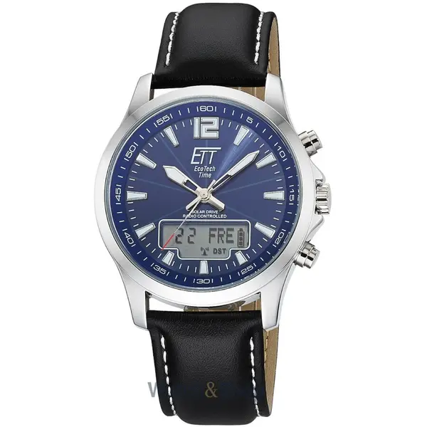 Ceas ETT Eco Tech Time ETT Eco Tech Time EGA-11714-31L Mens Watch Radio-controlled Solar Drive Professional Chronograph 45mm 5ATM