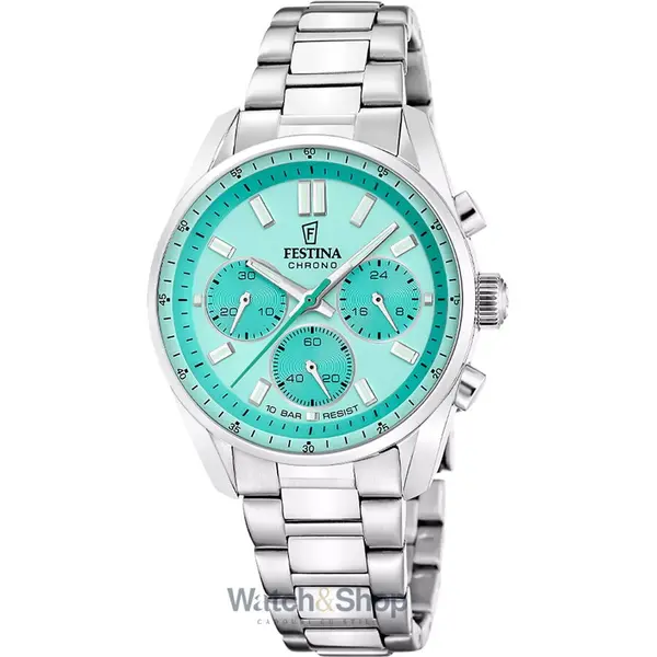 Ceas Festina Festina F20753/3 Ladies Watch Boyfriend Chronograph 38mm 10ATM