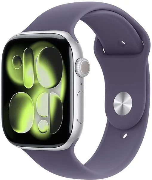 Ceas inteligent Apple - Watch S11 GPS, 42 mm, S/M, Silver Aluminium/Purple