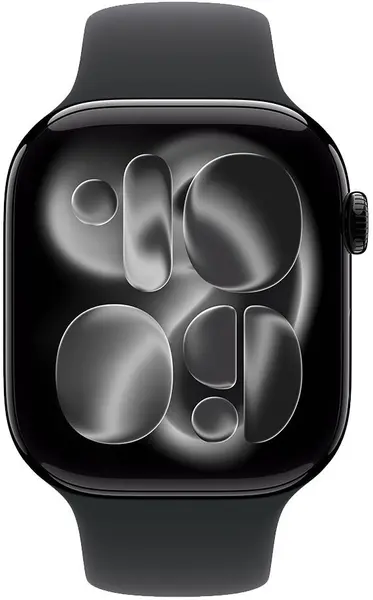 Ceas inteligent Apple - Watch S11 GPS, 46 mm, S/M, Jet Black Aluminium/Black