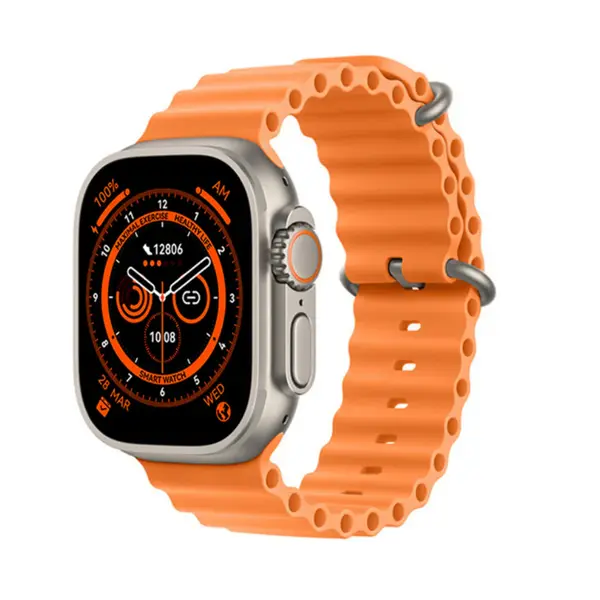 Ceas inteligent SmartWatch Z68 Ultra, compatibil cu orice telefon, apel Bluetooth, incarcator wireless, metal
