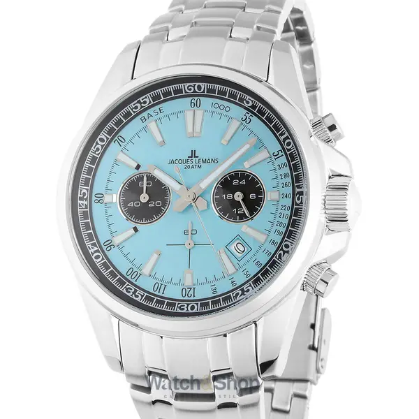 Ceas Jacques Lemans Jacques Lemans 1-2117ZB Liverpool Mens Chronograph 44mm 20ATM