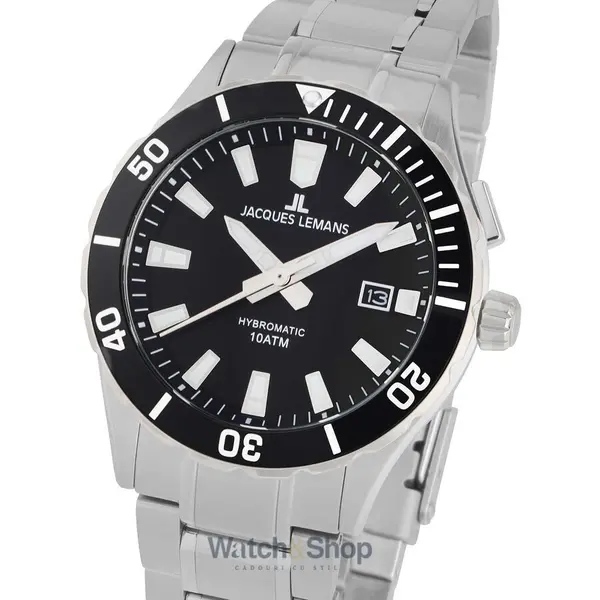 Ceas Jacques Lemans Jacques Lemans 1-2131D Hybromatic Mens Watch 43mm 10ATM