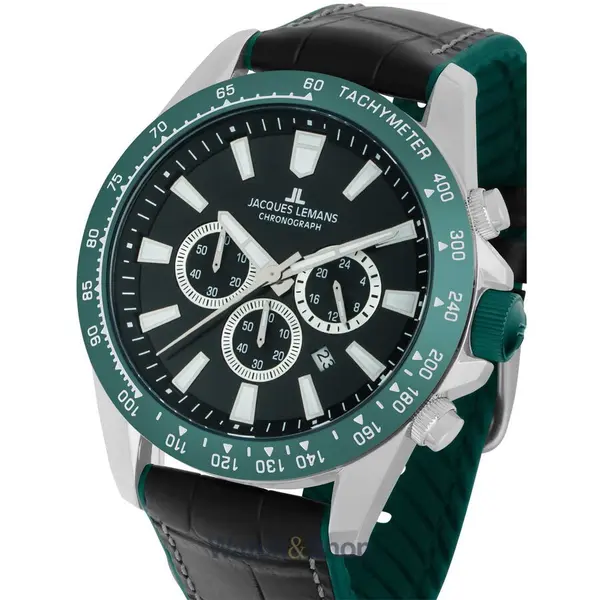 Ceas Jacques Lemans Jacques Lemans 1-2140C Liverpool Chronograph Mens Watch 48mm 10ATM