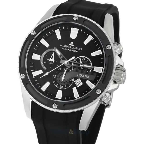 Ceas Jacques Lemans Jacques Lemans 1-2141A Liverpool Chronograph Mens Watch 48mm 20ATM
