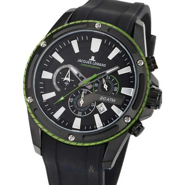 Ceas Jacques Lemans Jacques Lemans 1-2141C Liverpool Chronograph Mens Watch 48mm 20ATM
