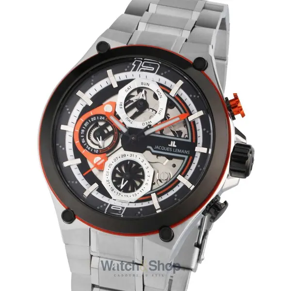 Ceas Jacques Lemans Jacques Lemans 1-2150E Manchester Multifunction Mens Watch 43mm 10ATM