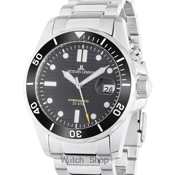 Ceas Jacques Lemans Jacques Lemans 1-2170G Hybromatic Diver Mens Watch 41mm 20ATM