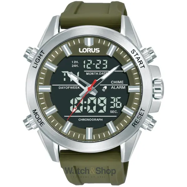 Ceas Lorus Lorus RW669AX9 Mens Watch Analog-Digital Alarm Chronograph 45mm 10ATM