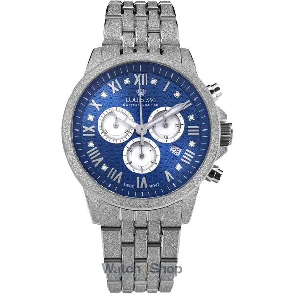 Ceas Louis XVI Louis XVI LXVI3623 Mens Watch Aramis Frosted 2.0 Diamond Chronograph 43mm 5ATM
