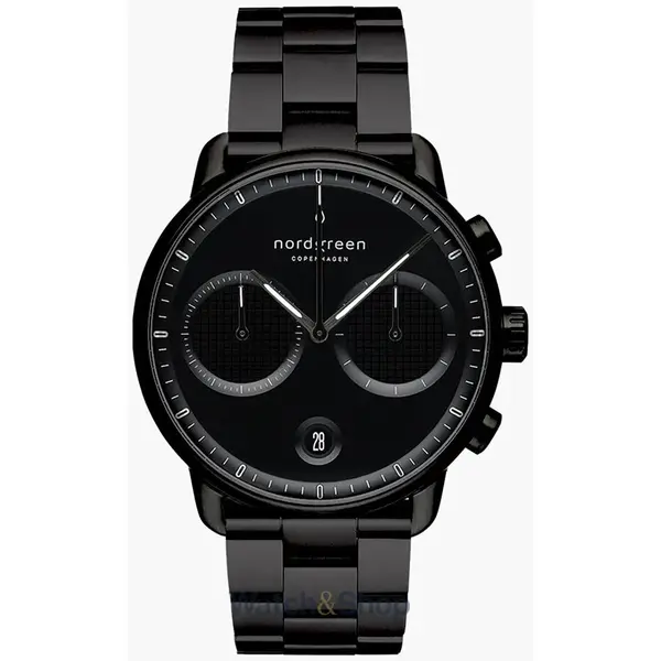 Ceas Nordgreen Nordgreen PI42BL3LBLTB Mens Watch Pioneer Chronograph 42mm 10ATM