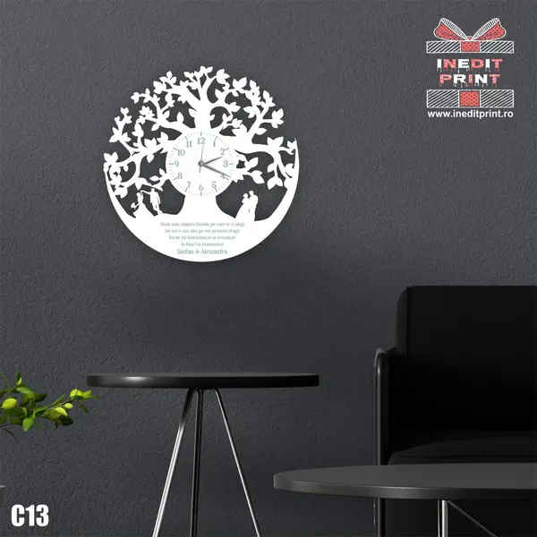 Ceas personalizat cu text C13