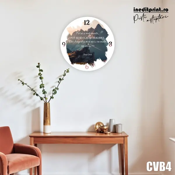 Ceas personalizat cu verset CVB4