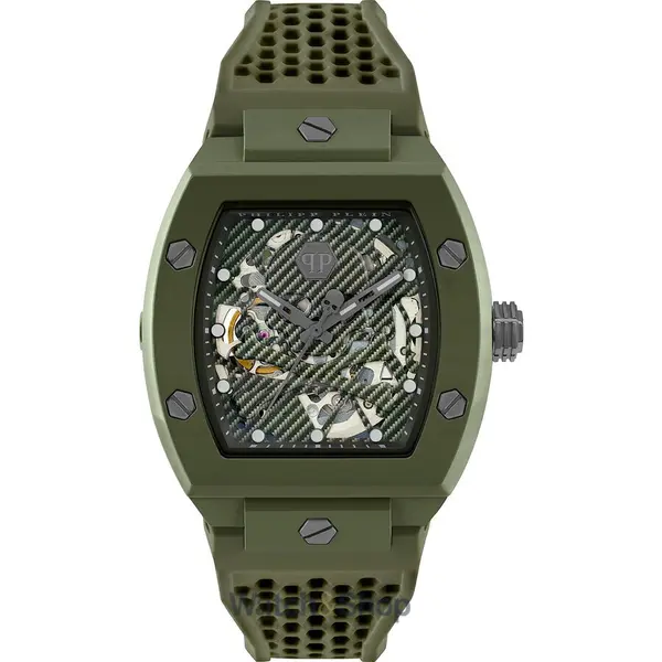 Ceas Philipp Plein Philipp Plein PWVBA0223 Mens Watch The Skeleton Automatic 44mm 5ATM