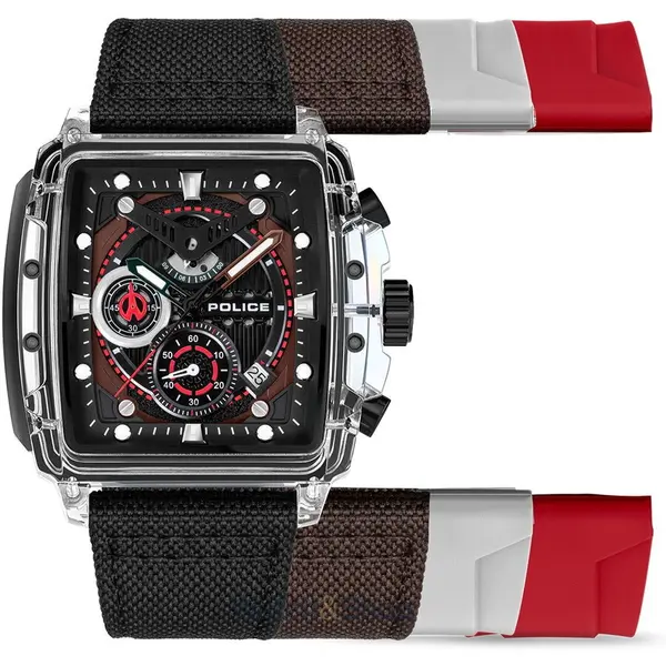 Ceas Police Police PEWGC00770X0 Mens Watch Clout Set Chrono 43mm 3ATM