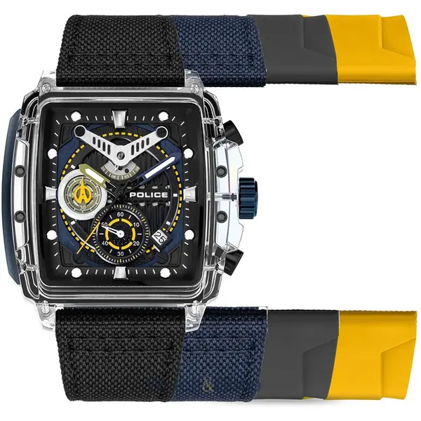 Ceas Police Police PEWGC00770X1 Mens Watch Clout Set Chrono 43mm 3ATM