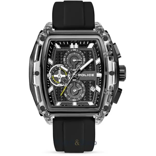 Ceas Police Police PEWGO00778X2 Mens watch Clout Tank Chronograph Set 46mm 3ATM