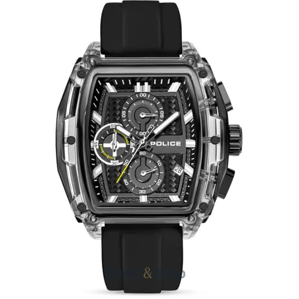 Ceas Police Police PEWGO00778X4 Mens watch Clout Tank Chronograph Set 46mm 3ATM