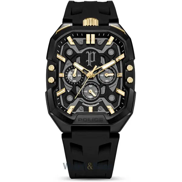 Ceas Police Police PEWGO0092204-SET Mens Watch Bullhead Chronograph Set 43mm 5ATM