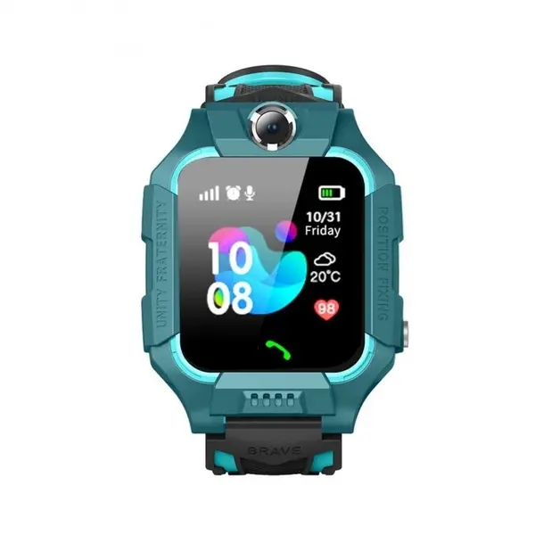 Ceas Smartwatch Copii Techstar® Q19, 1.40 inch IPS, Cartela SIM, Tracker LBS, Buton SOS, Apelare Bidirectionala, Albastru