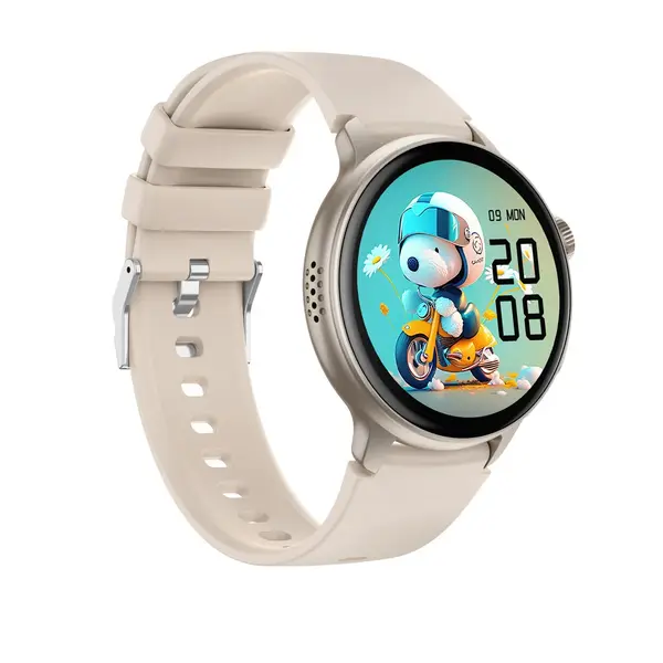 Ceas Smartwatch Inteligent si Bratara Fitness BIRAI®, Android si IOS, AMOLED Full Touch 1.43 Inch, Slim, Apeluri, Microfon, Difuzor, Notificari/Sms/So