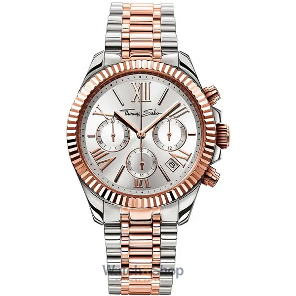 Ceas Thomas Sabo Thomas Sabo WA0221-272-201 Divine Chronograph Ladies Watch 38mm 10 ATM