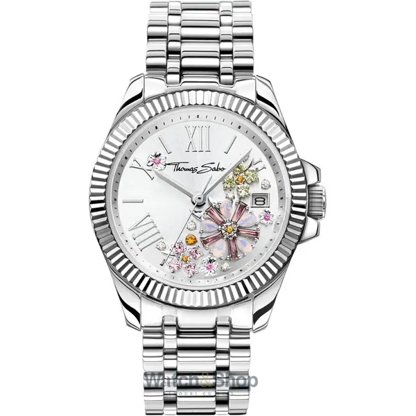 Ceas Thomas Sabo Thomas Sabo WA0381-201-201 Ladies Watch Flowers 33mm 5ATM
