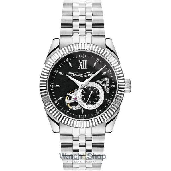 Ceas Thomas Sabo Thomas Sabo WA0411-201-203 Mens Watch Automatic Watch with Black dial 41mm 5ATM