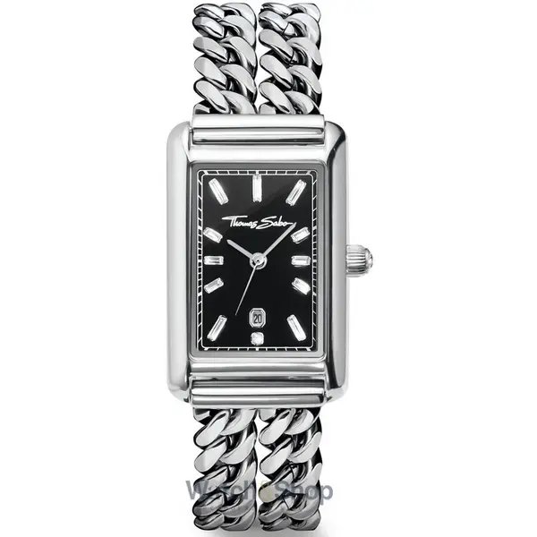 Ceas Thomas Sabo Thomas Sabo WA0453-201-203 Ladies Watch Elegance Black 22mm 3ATM