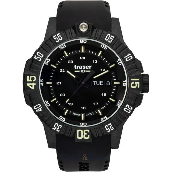 Ceas Traser Traser H3 110723 P99 Q Tactical Black 46mm 20ATM