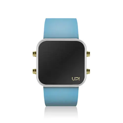 Ceas UpWatch LED MINI GOLD (Alb/Albastru)