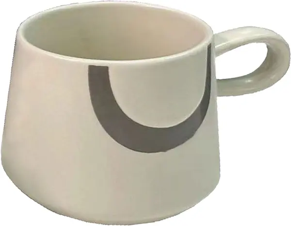 Ceaşcă Maison - Scandi, New Bone China, 320 ml, alb/gri deschis