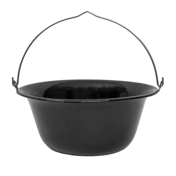 Ceaun Smaltuit cu Maner, 14 l, Negru