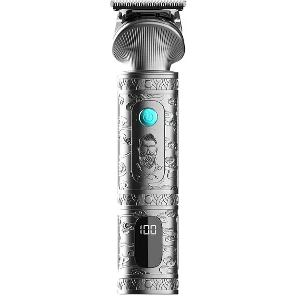 CECOTEC Aparat de tuns Cecotec 4458, PrecisionCare Samurai Profiling, ceramice, 6500 rot/min, 4 piepteni, 2000 mAh, Argintiu