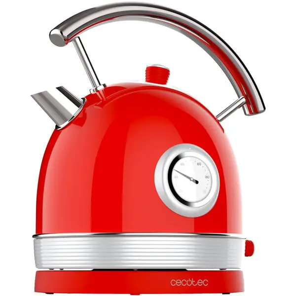 CECOTEC Fierbator de apa Vintage Cecotec Thermosense 420, 1.8 l, 2200 W, Rosu