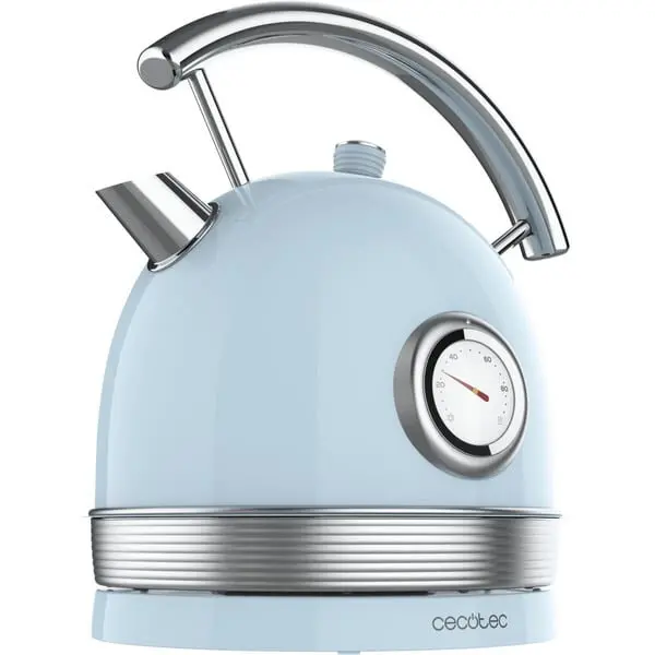 CECOTEC Fierbator de apa Vintage Cecotec Thermosense 420, 1.8 l, 2200 W, Albastru Deschis